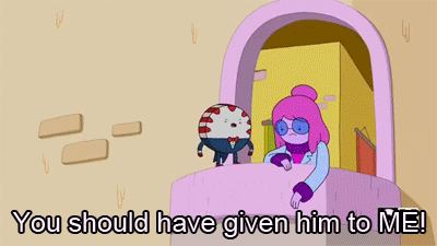 a cartoon character with the words " you should have given him to me "