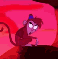 a cartoon monkey with an angry look on his face