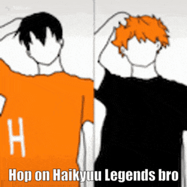 a cartoon of haikyuu legends bro and a cartoon of haikyuu legends bro .