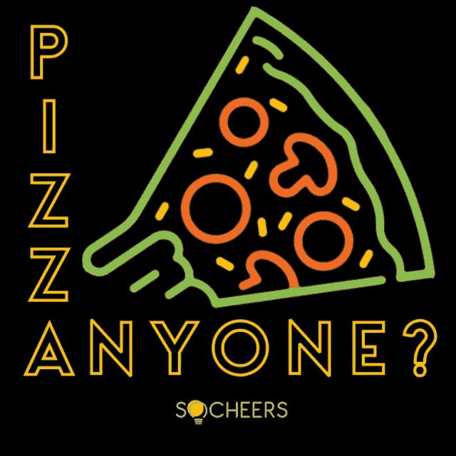 a neon sign that says pizza anyone
