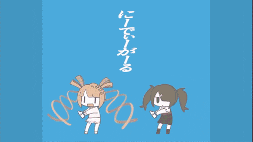 a cartoon drawing of a group of girls with a triangle in the background that says ' a ' on it