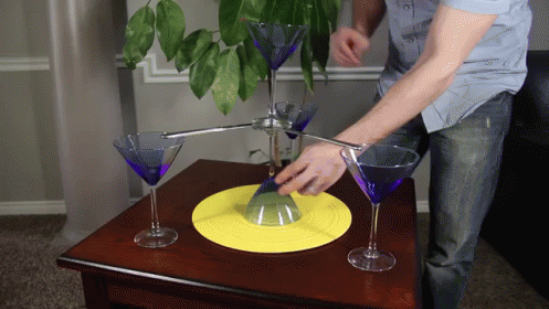 Need A Quick Trick To Impress Friends? Try A Levitating Glass. GIF - Diy Tricks Cocktail Glass GIFs