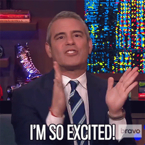 Im So Excited Andy Cohen GIF - Im So Excited Andy Cohen Watch What Happens Live GIFs