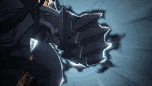 a close up of a cartoon character 's arm with sharp claws