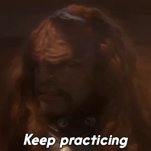 Keep Practicing Worf GIF - Keep Practicing Worf Star Trek GIFs