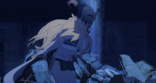 a cartoon character with a sword and a helmet on