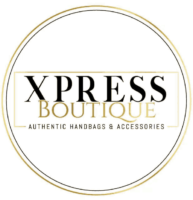 the logo for xpress boutique authentic handbags and accessories .