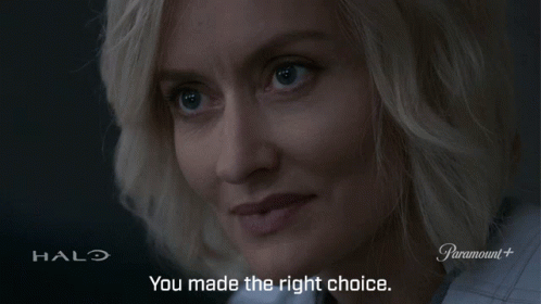 You Made The Right Choice Dr Catherine Halsey GIF
