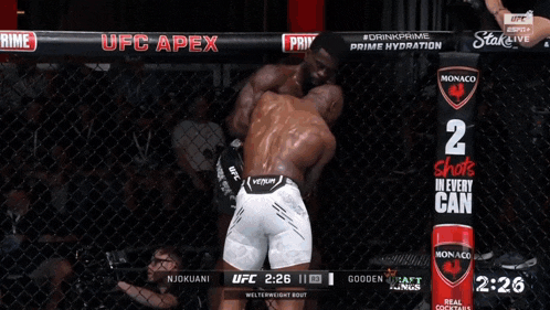 a boxing match between njokuani and gooden is being shown on ufc live