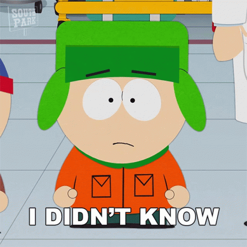 I Didnt Know Kyle Broflovski GIF - I Didnt Know Kyle Broflovski South Park GIFs