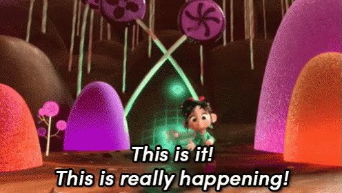 This Is It! This Is Really Happening! - Wreck It Ralph GIF - Wreck It Ralph Vanellope Von Schweetz This Is It GIFs