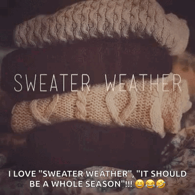 Sweater Weather Fall Weather GIF