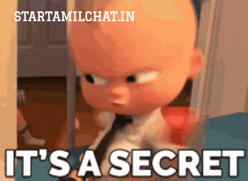 a picture of a baby with the words it 's a secret