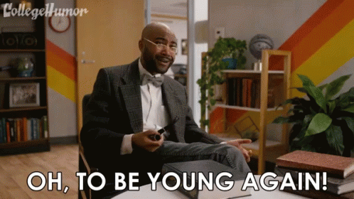 Oh To Be Young Again Raphael V Chestang GIF - Oh To Be Young Again Raphael V Chestang To Be Young Again GIFs