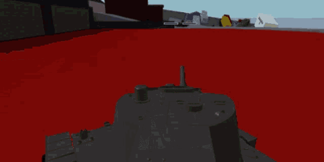 a video game where a tank is being destroyed by a fire
