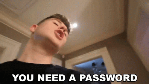 You Need A Password Adam B GIF - You Need A Password Adam B Password Required GIFs