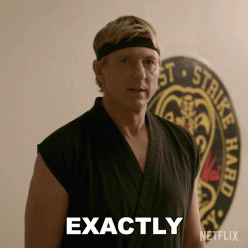 Exactly William Zabka GIF - Exactly William Zabka Johnny Lawrence GIFs