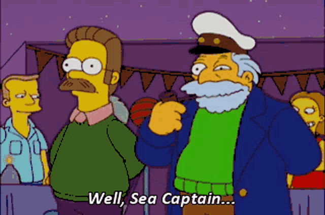 Simpsons Sea Captain GIF - Simpsons Sea Captain Flanders GIFs