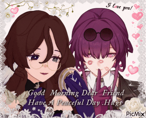 a greeting card that says good morning dear friend