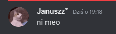 a picture of a cat with the name janusz on the bottom