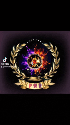 a logo for a company called pnr with a laurel wreath