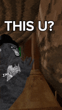 a screenshot of a video game that says this u?