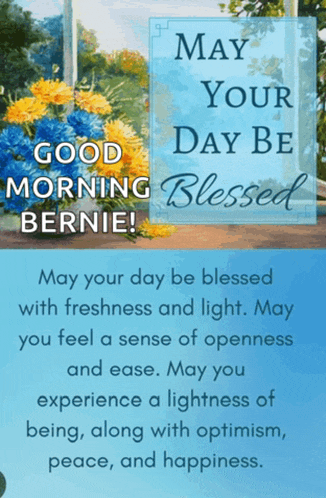a greeting card that says " may your day be blessed "