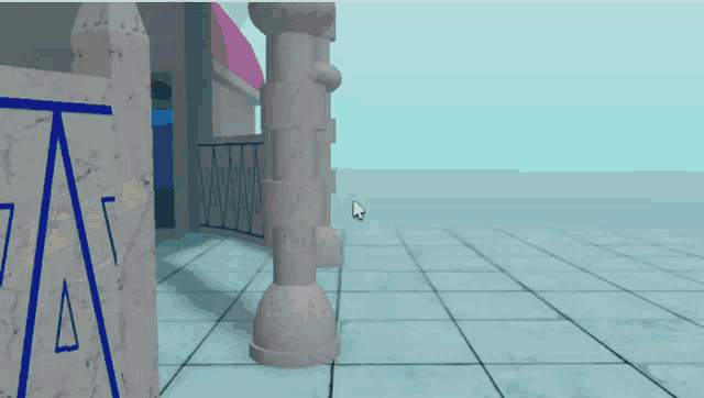 a screenshot of a video game with the letter a on a stone wall