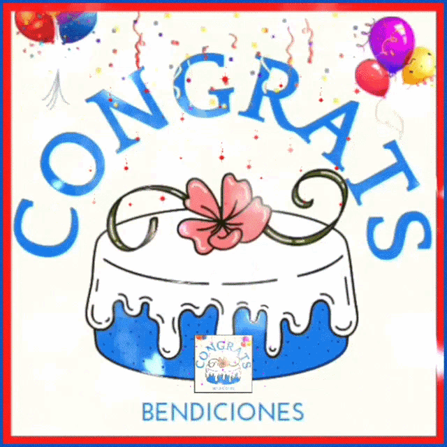 a birthday card with a cake and the words bendiciones