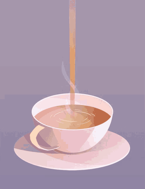 Anime Pink Cup GIF - Anime Pink Cup Tea Cup GIFs