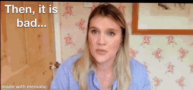 It Is Bad Emerald Fennell GIF - It Is Bad Emerald Fennell Pretty Young Woman GIFs