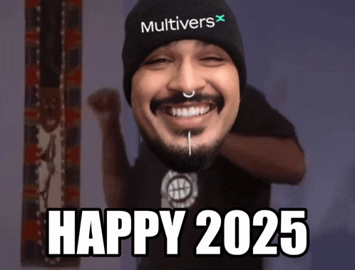 a man wearing a beanie that says multiverse on it