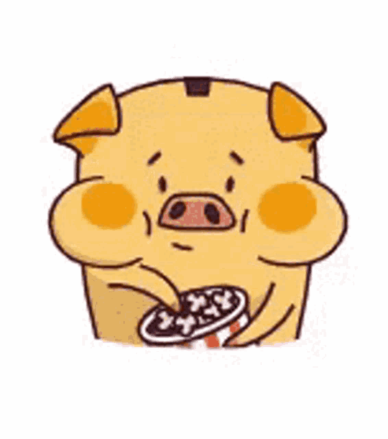 Svino Stikers Pig GIF - Svino Stikers Pig Eating GIFs