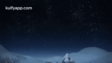 a cartoon of a comet in the night sky