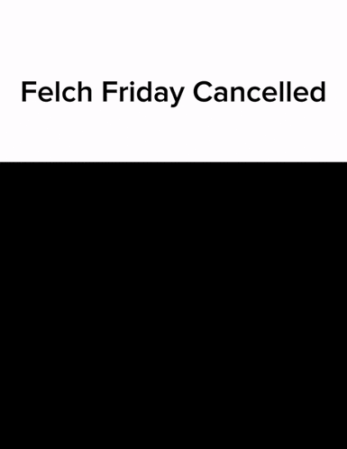 a black and white drawing of a person with their hands on their head and the words felch friday cancelled below it
