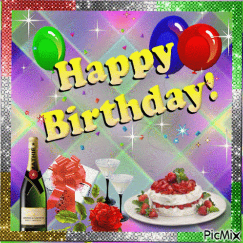 Happy Birthday Cake GIF - Happy Birthday Cake Wine GIFs