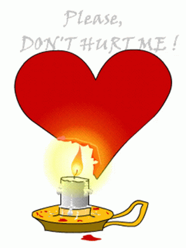 Heart Candle GIF - Heart Candle Please Dont Hurt Me GIFs