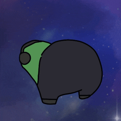 a drawing of a sheep wearing headphones and a green shirt