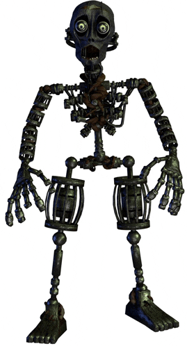 a skeleton with a shocked expression on his face