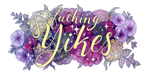 a drawing of flowers with the words fucking jokes