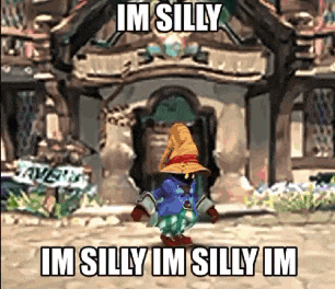 a video game character is standing in front of a building and says im silly im silly im silly im silly im