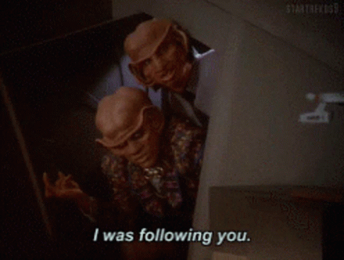 Star Trek Ferengi GIF - Star Trek Ferengi Following You GIFs