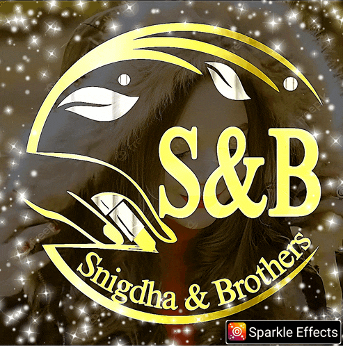 a logo for snigdha & brothers with a woman in the background