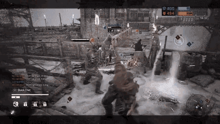 a screenshot of a video game shows a player with 494 points