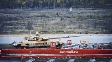 a military tank with the number 15 on it