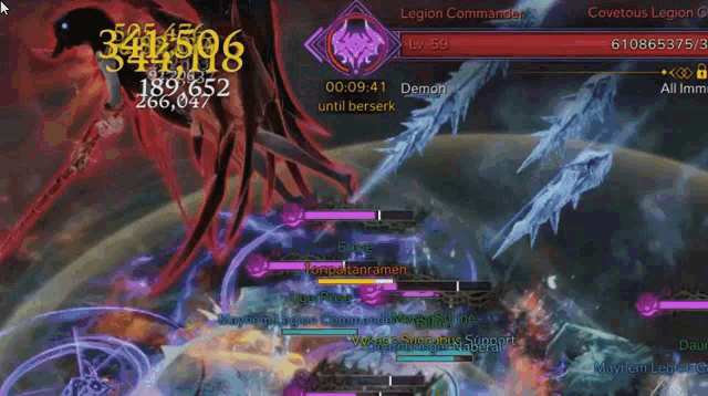a screenshot of a video game shows a demon being killed by the legion commander