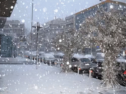 снег зима снегопад в москве GIF - Snow GIFs