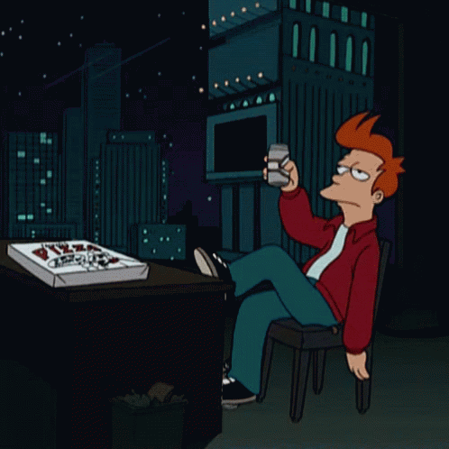 Fry'S Night Shift GIF - Philip J Fry Futurama Night Shift GIFs