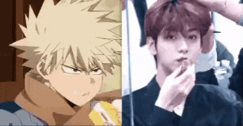 a picture of a man in a suit and a picture of a man in a cartoon .