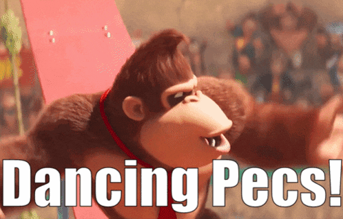 Mario Movie Donkey Kong GIF - Mario Movie Donkey Kong Dancing Pecs GIFs